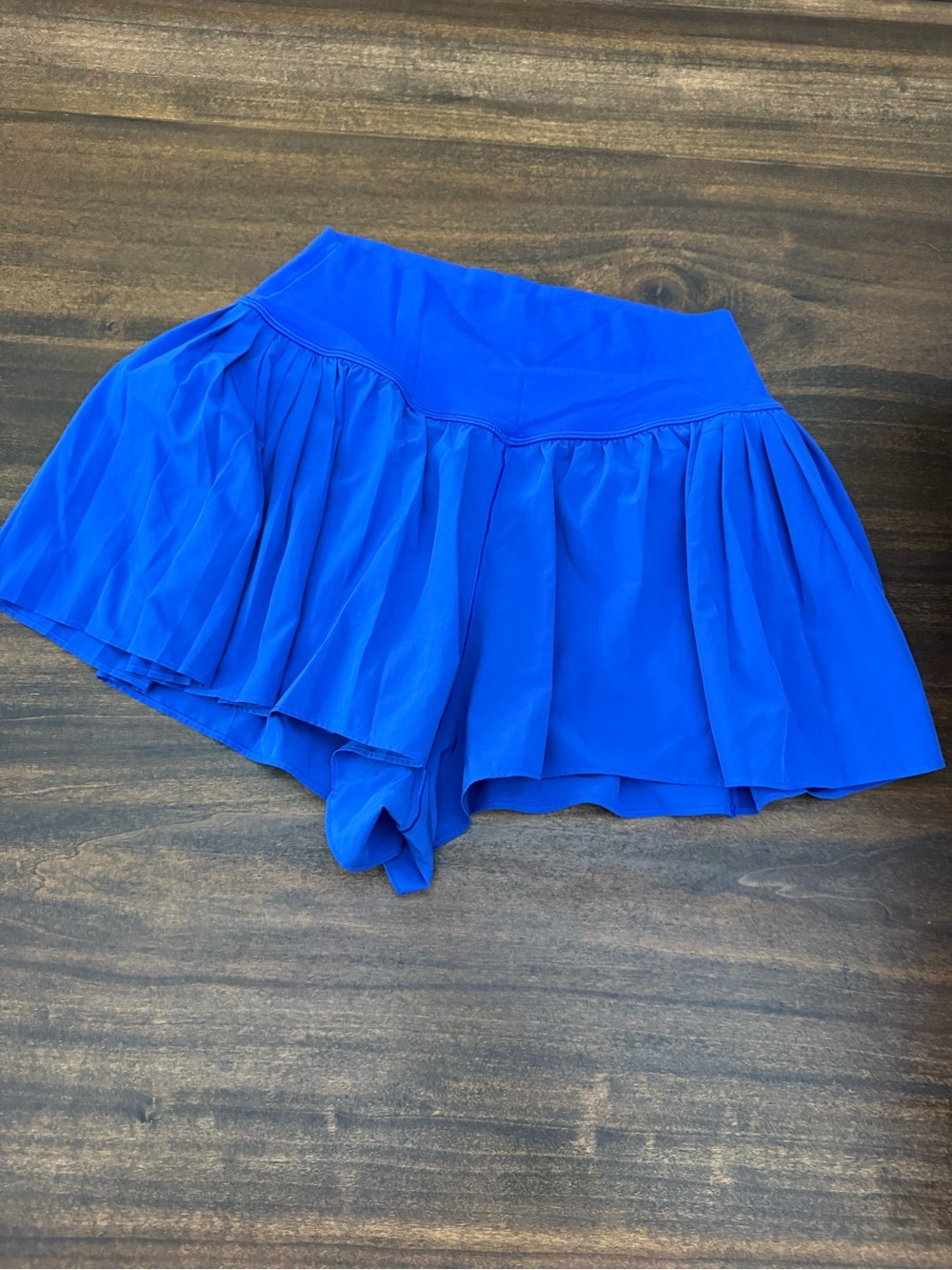 aerie Electric Blue Pleated Skort Shorts